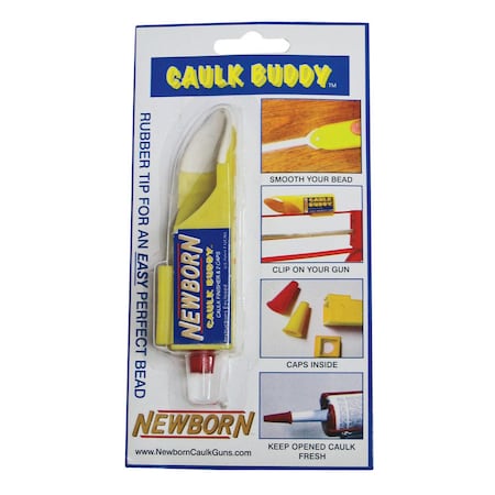 Newborn Newborn Caulk Buddy Yellow Lightweight Plastic Caulk Finisher Tool 1 pk CB100